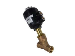 Pneumatic Valve, ½”, Brass, NC, Flow above seat